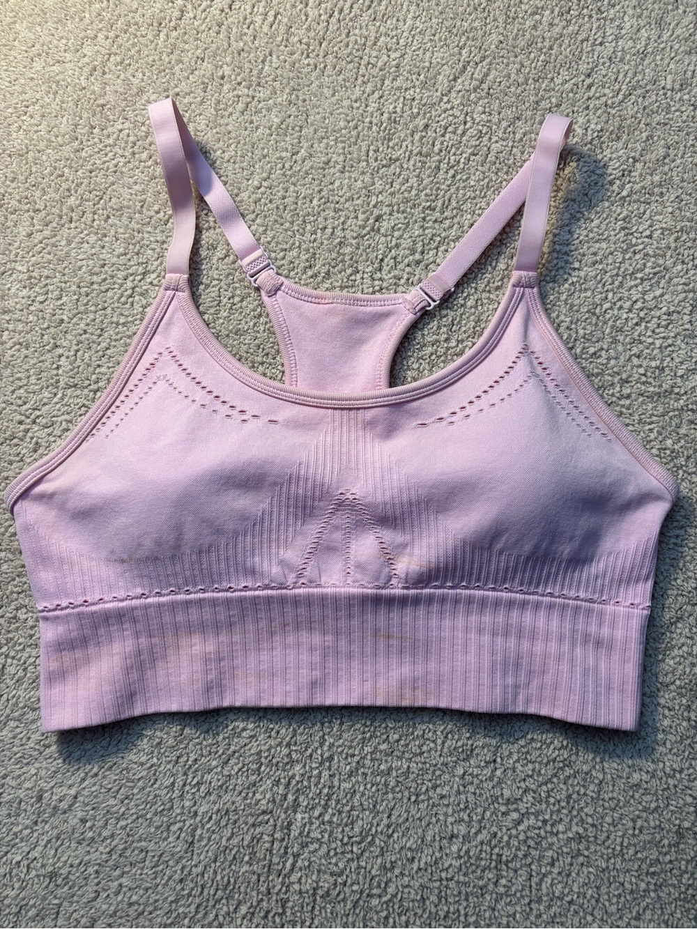 lululemon athletica Light Pink Seamless Racerback Bra